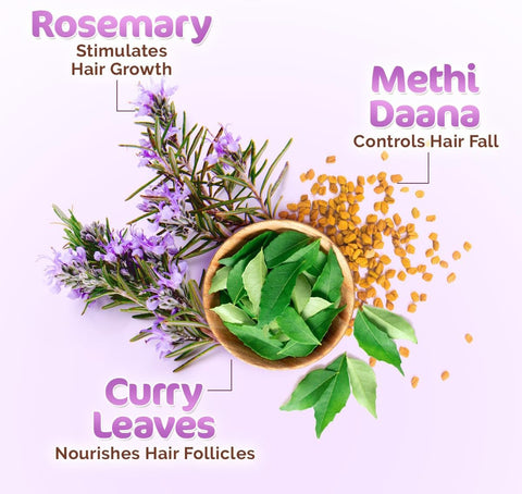 Mamaearth Rosemary Hair Growth Oil - With Methi Dana & Curry Leaves, 150ml - Image 5