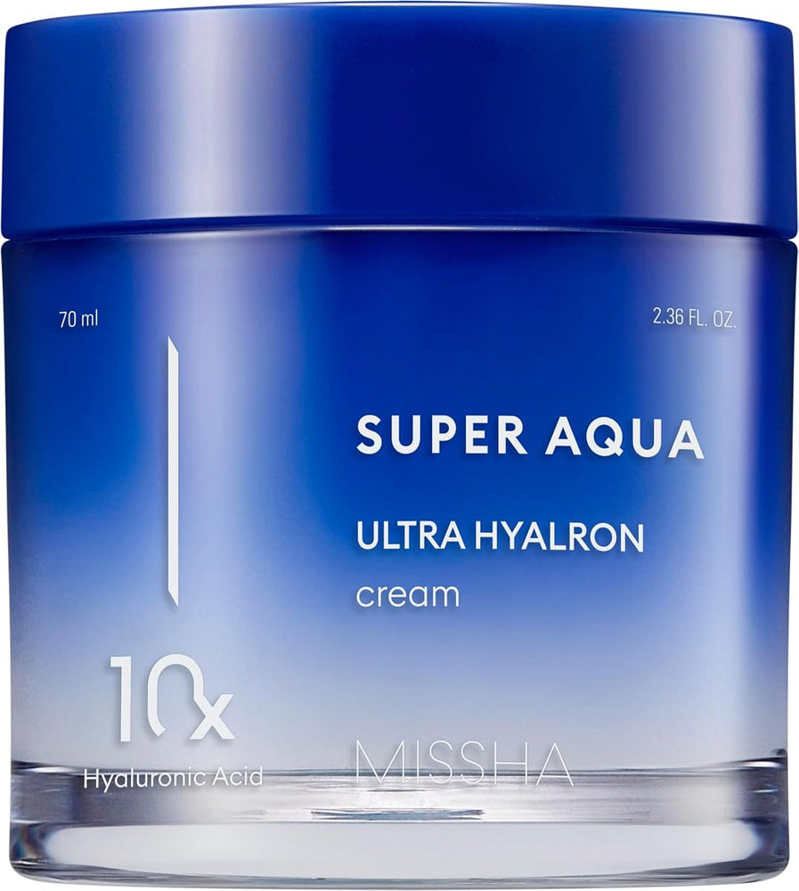 Missha Super Aqua Ultra Hyalron Cream - Gel-Cream with 10 Types of Hyaluronic Acid, 70ml