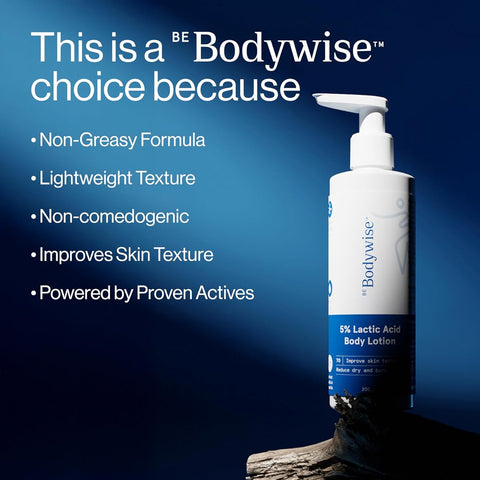Be Bodywise AHA Body Lotion with 5% Lactic Acid, Aloe & Cica - 200ml - Image 5