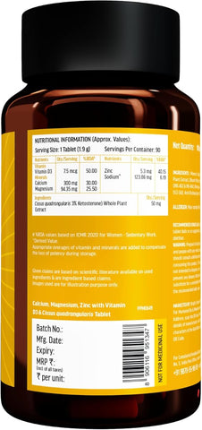 HK Vitals Calcium Magnesium & Zinc Tablets with Vitamin D3 - 90 Count - Image 8