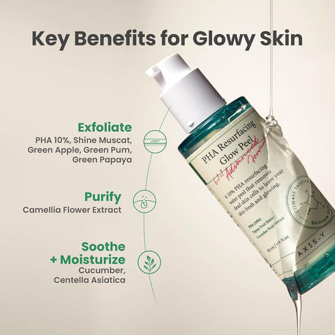 AXIS-Y PHA Resurfacing Glow Peel - Gel Water Peel with 10% PHA, 50ml - Image 4