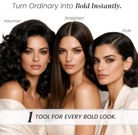 UrbanYog MakeMeeBold Hot Air Brush - Dual Function Blow Dryer & Straightener - Image 2