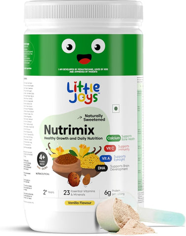 Little Joys NutriMix Nutrition Powder - Vanilla, No Refined Sugar, 350g - Image 2