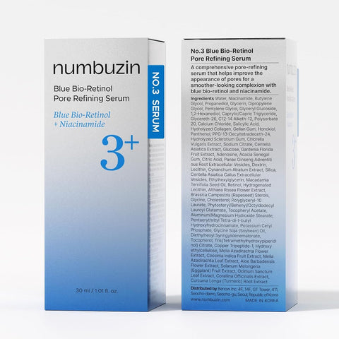 Numbuzin Blue Bio-Retinol Pore Refining Serum - Pore Tightening & Anti-Aging, 30ml - Image 7