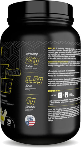 Muscle Bolt 100% Whey Protein Isolate Vanilla 2lb