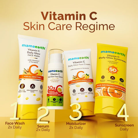 Mamaearth Vitamin C Daily Glow Sunscreen with SPF 50 PA++++ - 80g - Image 8
