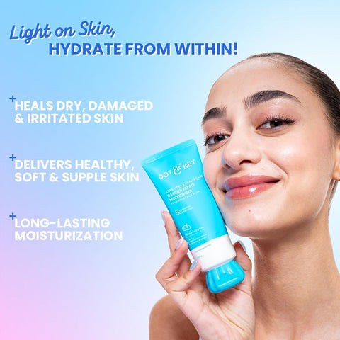 Dot & Key Ceramides Face Moisturiser with Hyaluronic Acid - Barrier Repair Cream, 100g - Image 4