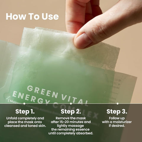 AXIS-Y Mugwort Green Vital Energy Complex Sheet Mask - 27ml - Image 6