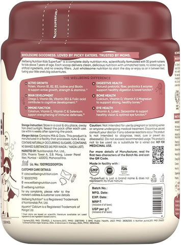 Wellbeing Nutrition Kids Superfuel - Milk Protein, Vitamins & Minerals - 400g - Image 8