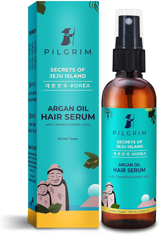 Pilgrim Argan Oil Hair Serum - For Dry Frizzy Hair, 100ml