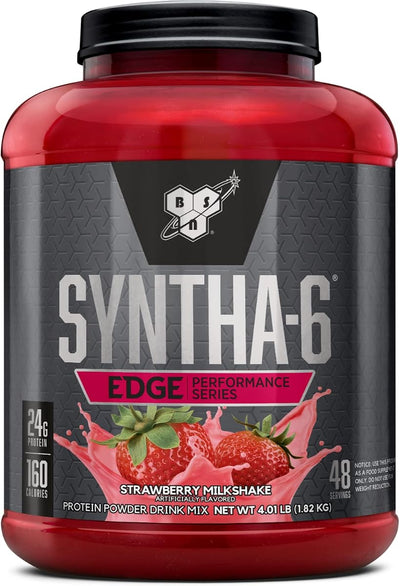 BSN Syntha-6 Edge Strawberry Powder - 48 Servings, Low Sugar