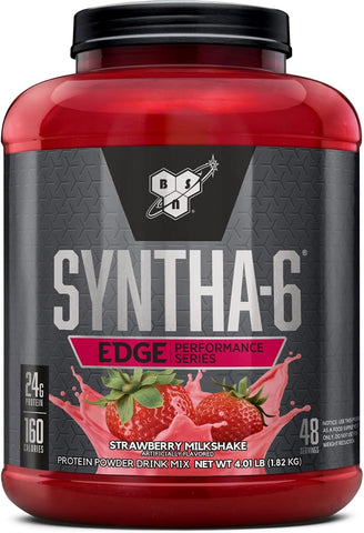 BSN Syntha-6 Edge Strawberry Powder - 48 Servings, Low Sugar