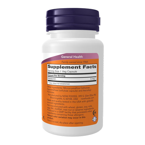 Now Foods Melatonin 5mg Vcaps 60's