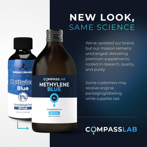COMPASS LABORATORY Methylene Blue 1% Liquid - USP Grade, 237ml - Image 7