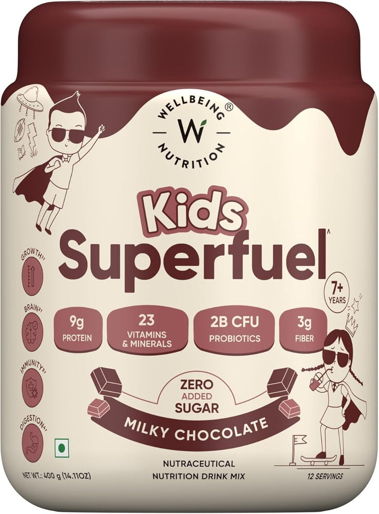 Wellbeing Nutrition Kids Superfuel - Milk Protein, Vitamins & Minerals - 400g