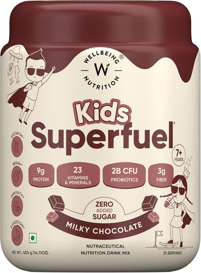 Wellbeing Nutrition Kids Superfuel - Milk Protein, Vitamins & Minerals - 400g