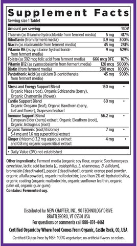 NEW CHAPTER Fermented Vitamin B Complex, 30 Count