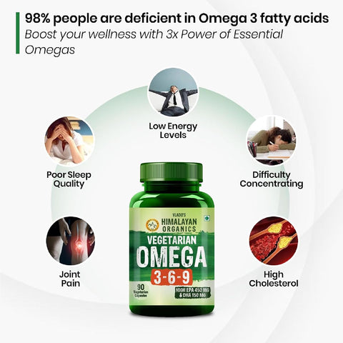 Himalayan Organics Vegan Omega 3 6 9 Supplement – 90 Veg Capsules - Image 6