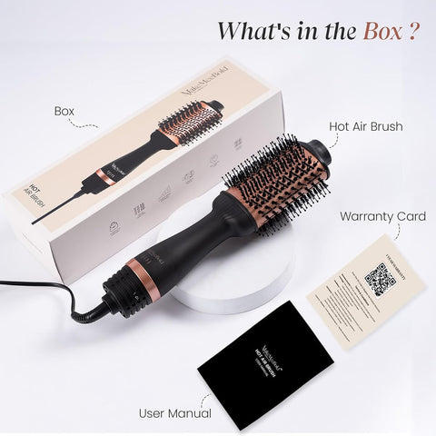 UrbanYog MakeMeeBold Hot Air Brush - Dual Function Blow Dryer & Straightener - Image 8