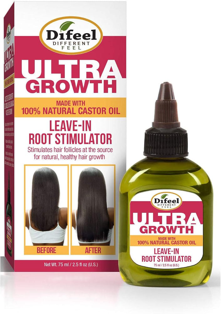 Difeel Ultra Growth Leave-in Root Stimulator with Basil & Castor Oil - 75ml