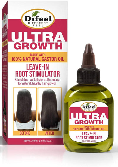 Difeel Ultra Growth Leave-in Root Stimulator with Basil & Castor Oil - 75ml