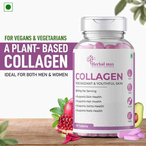 Herbal Max Collagen Beauty Supplements - 60 Tablets, 800mg - Image 3