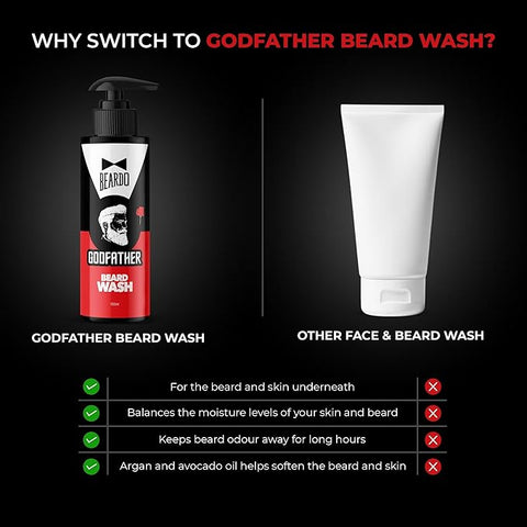 Beardo CB Godfather Beard Oil 30Ml And Beard Wash 100Ml V2