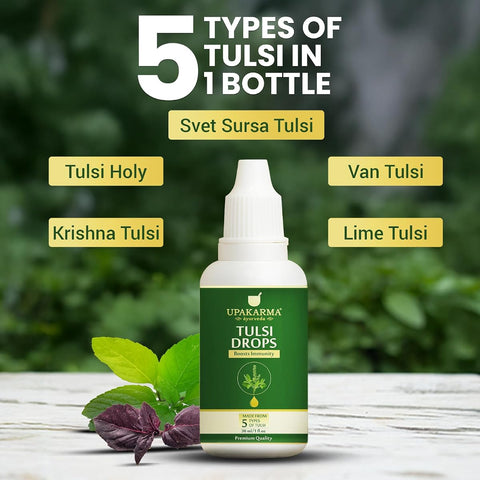 Upakarma Ayurveda Tulsi Drops - Herbal Immunity Booster, 30ml - Image 3