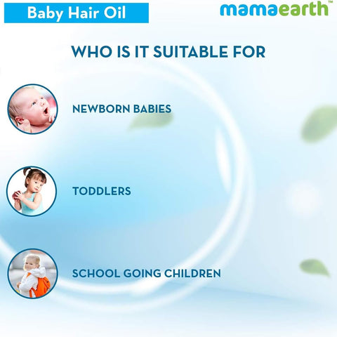 Mamaearth Nourishing Baby Hair Oil - Almond, Avocado & Coconut Blend, 200ml - Image 4