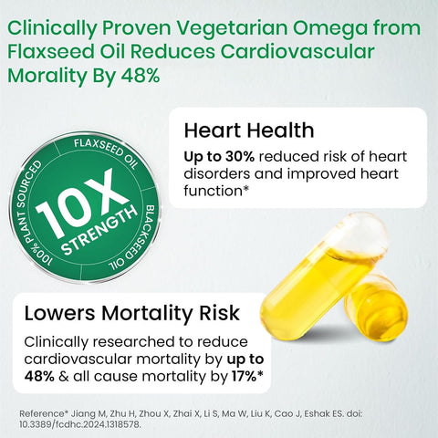 Himalayan Organics Vegan Omega 3 6 9 Supplement – 90 Veg Capsules - Image 4