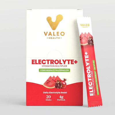 Valeo Hydration Electrolyte+ Stick Packs - Pomegranate & Watermelon, 20 Count