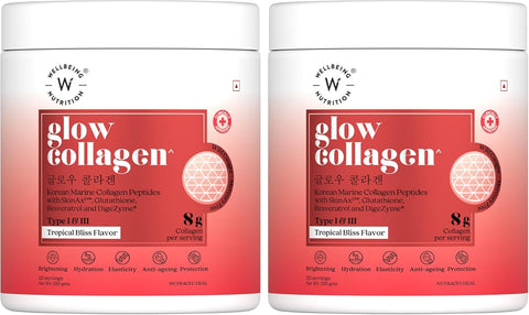 Wellbeing Nutrition Beauty Supplement - Marine Collagen Peptides, Tropical Bliss, 250g - Image 7
