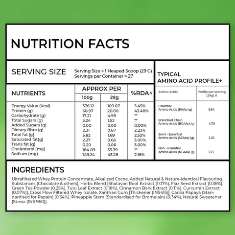 Oziva Protein & Herbs for Men - Chocolate Flavour, 500g - Image 6