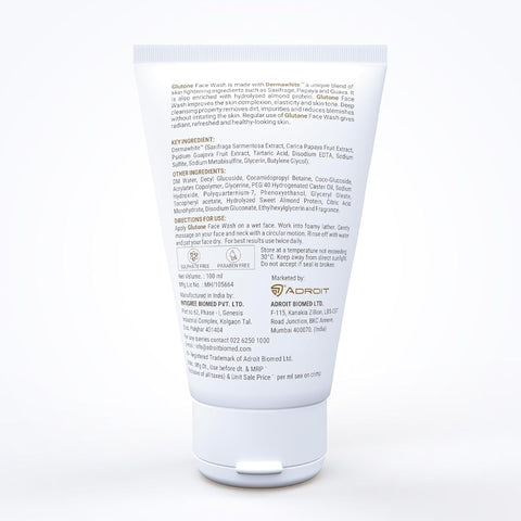 Glutone Face Cleanser with DermaWhite & Hydrolyzed Almond Protein - 100 ml - Image 6