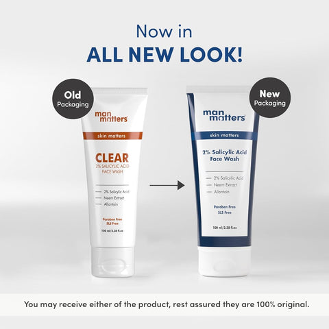 Man Matters Face Wash for Men with 2% Salicylic Acid - 100ml - Image 6