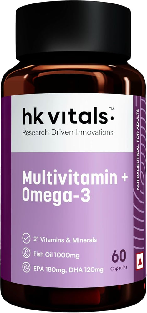 HK Vitals Multivitamin with Omega-3 Softgel Capsules - 60 Count