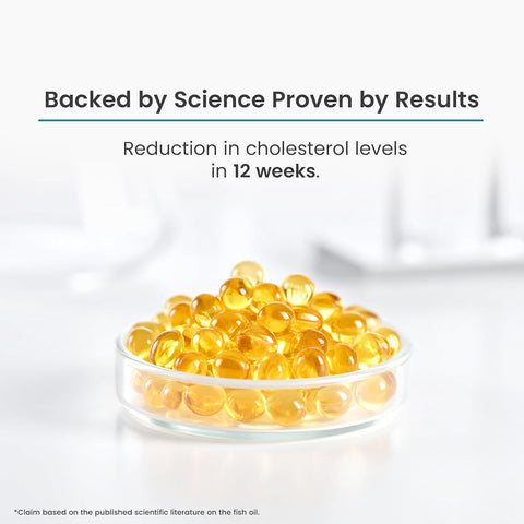 Neuherbs Mini Deep Sea Fish Oil Omega 3 with Lemon Flavour - 1000mg, 60 Softgels - Image 5