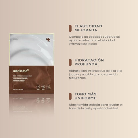 Medicube Deep Peptide Radiance Mask Sheet - Peptide-Infused, Radiance-Boosting, 27ml - Image 3
