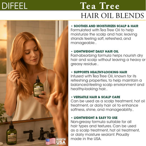 Difeel Premium Natural Tea Tree Hair Oil - 75ml - Image 6
