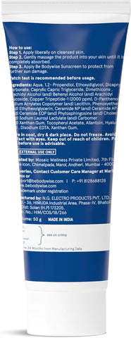 Be Bodywise 1% Peptide & Ceramide Face Moisturizer - 50g - Image 2