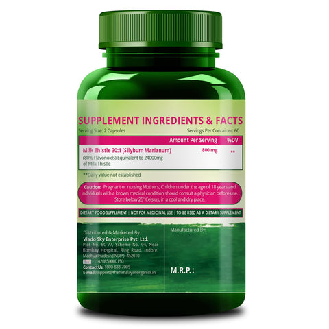 Himalayan Organics Milk Thistle 120 Caps