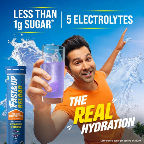 Fast & Up Reload Blueberry Flavour - Low Sugar Hydration Capsules, 20 Tablets - Image 2