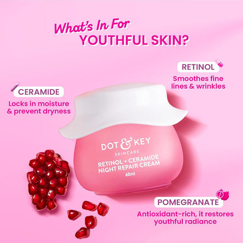 Dot & Key Face Moisturizer - Retinol + Ceramide, 60ml - Image 3