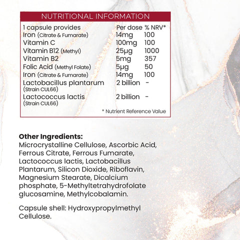 Valeo Ferrolactin+, 60 Capsules