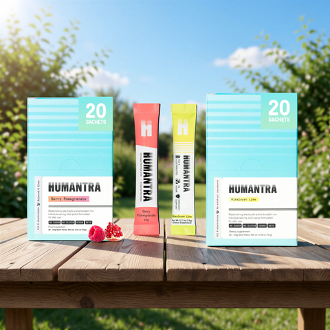 Humantra Electrolyte Berry Pomegranate 70g + Humantra Electrolyte Himalayan Lime 72g