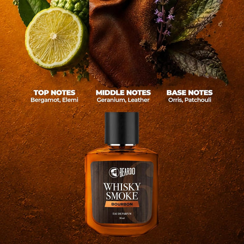 Beardo Bourbon Whisky Smoke Perfume - Woody, Leathery Scent - 50ml EDP - Image 3