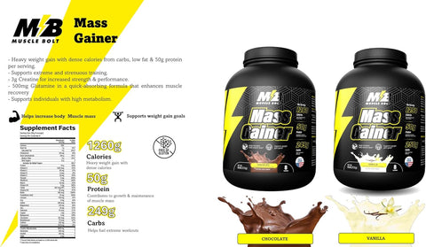 Muscle Bolt Mass Gainer Chocolate 6lb