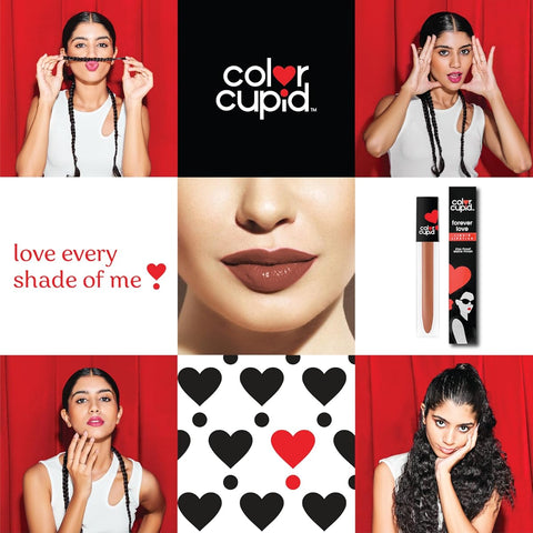 Color Cupid Liquid Lipstick with Hyaluronic Acid & Ceramide, Long-Stay Mocha LL8 - 4ml - Image 5