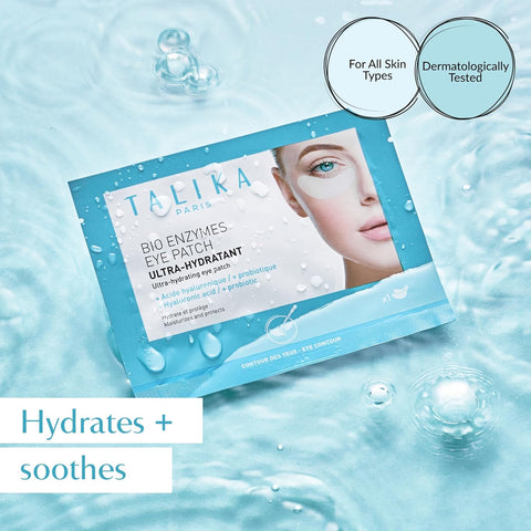 Talika Bio Enzymes Eye Patch - Instant Ultra-Moisturising Eye Patches - Eye Mask For Dark Circles & Tired Eyes - Single Pair
