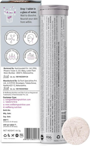 Wellbeing Nutrition Fuel Skin Collagen Builder with Glutathione & Hyaluronic Acid - 30 Servings - Image 6